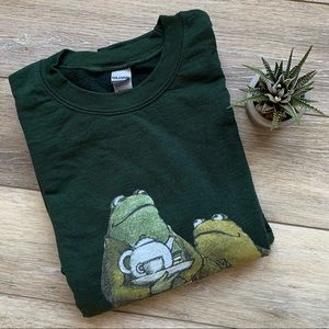 Frog and Toad Green Crewneck (L)